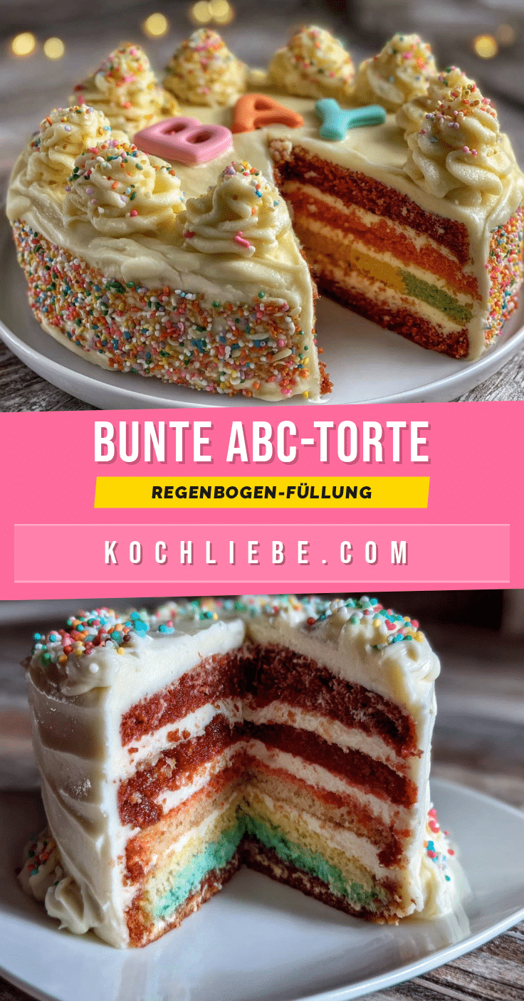 Einschulungstorte Regenbogen recipe