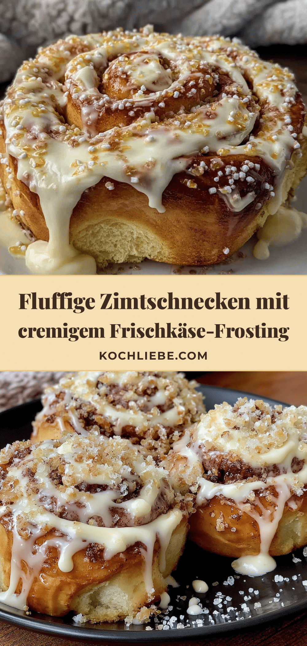 fluffige zimtschnecken mit frischkäse-frosting recipe