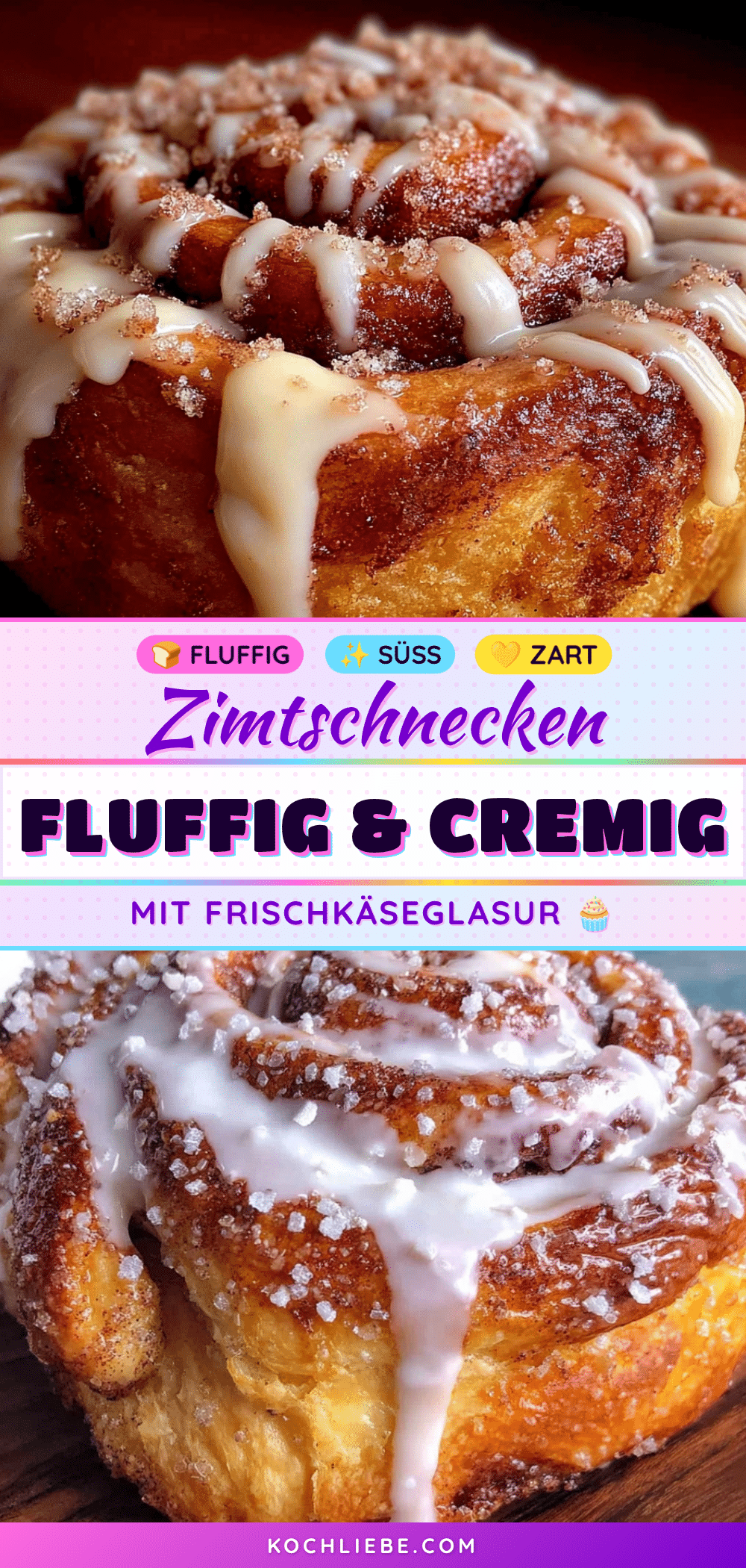 fluffige zimtschnecken mit frischkäse-glasur recipe