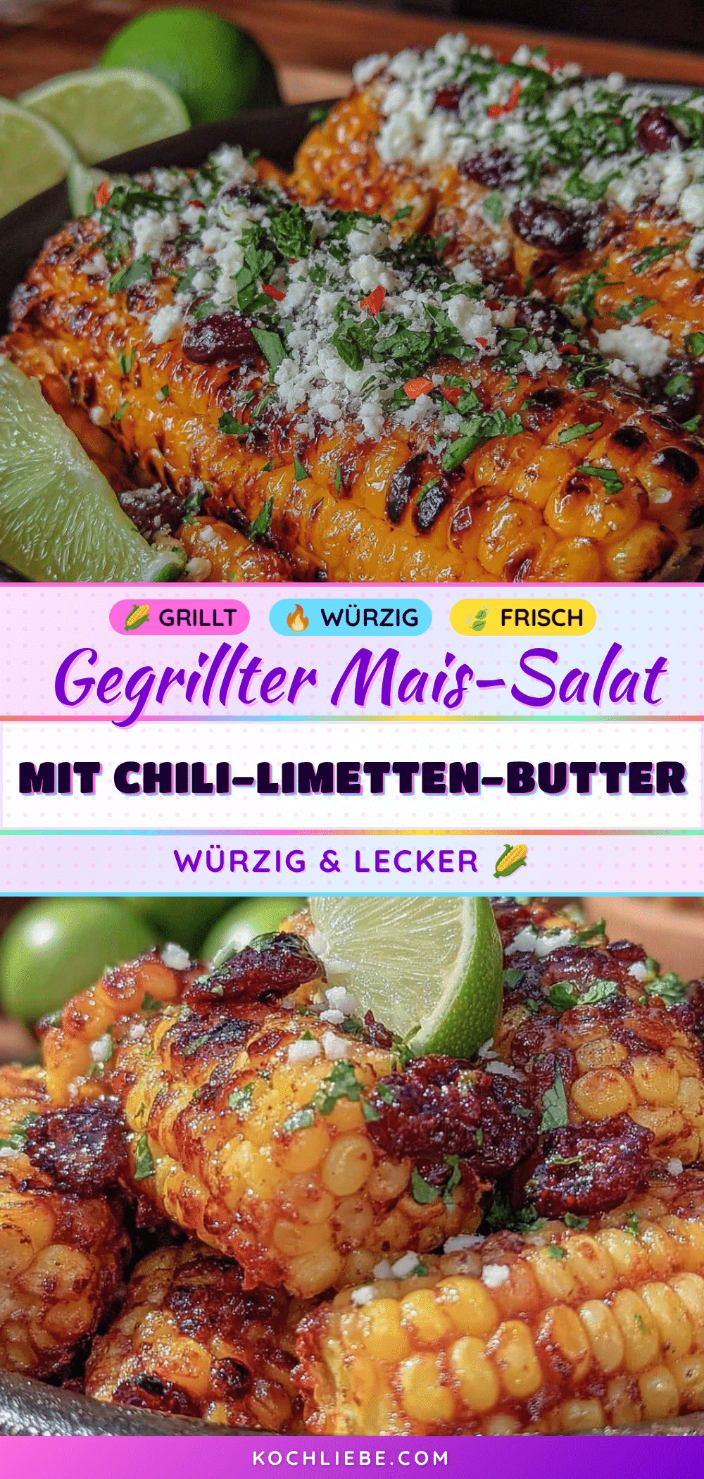 gegrillter maiskolben-salat mit chili-limetten-butter recipe