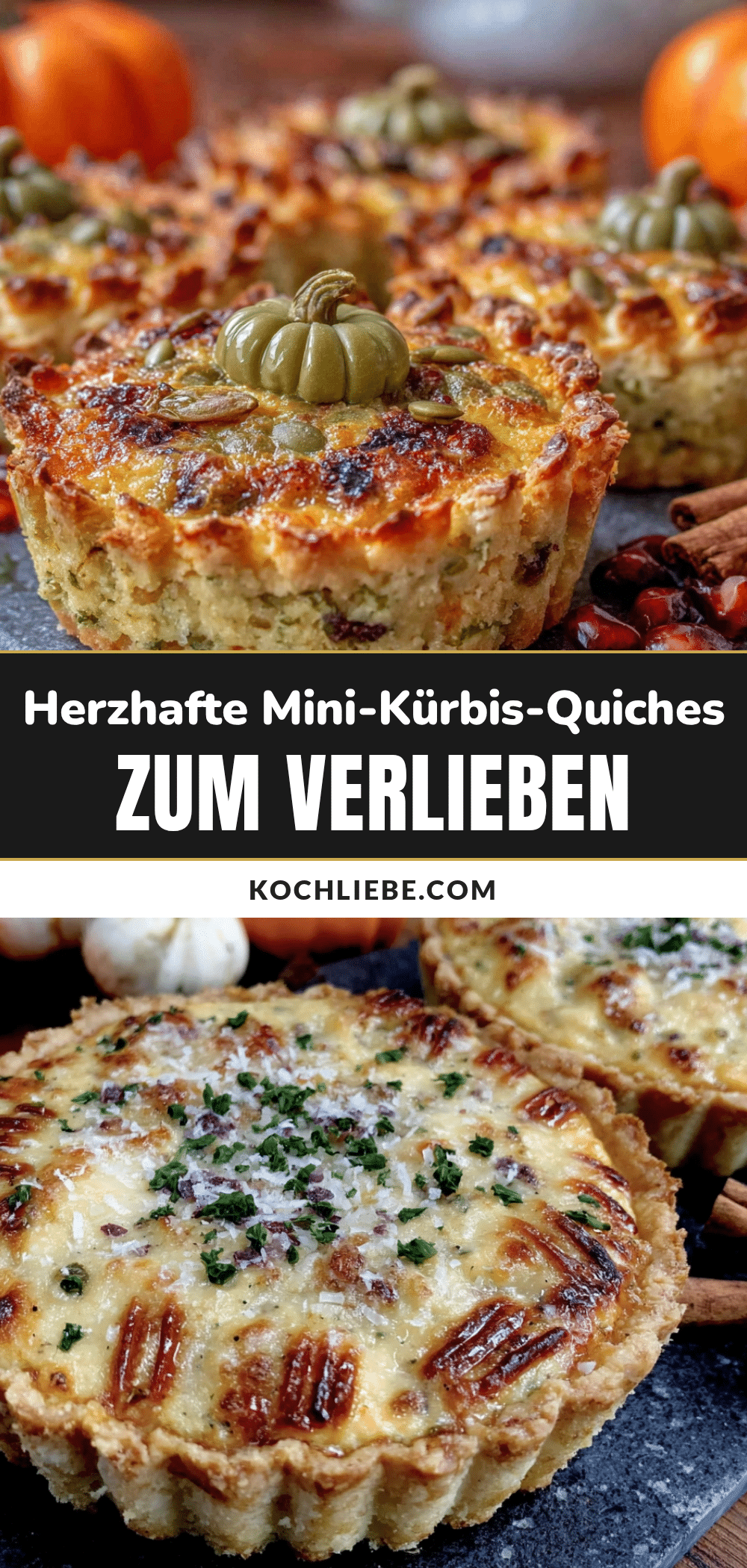 Herzhafte Mini-Kürbis-Quiches recipe