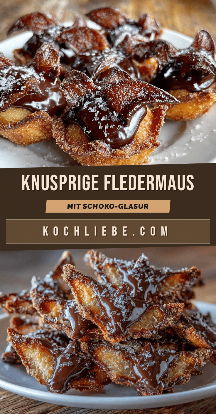 Knusprige Fledermaus-Kekse mit Schokoladenglasur recipe