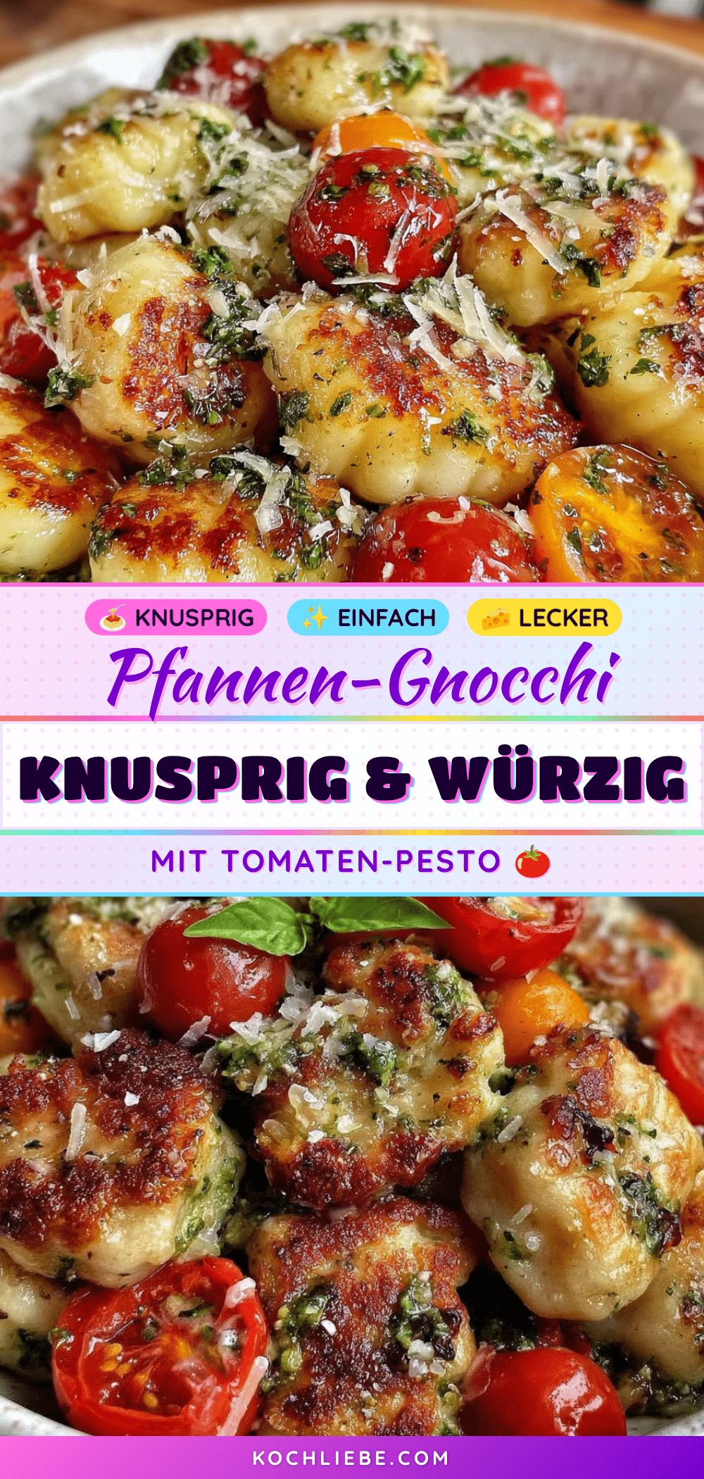 Knusprige Gnocchi aus der Pfanne mit Tomaten-Pesto recipe