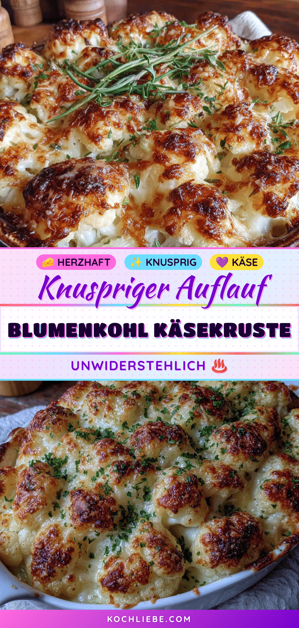 knuspriger Blumenkohl-Auflauf mit unwiderstehlicher Käse-Kruste recipe