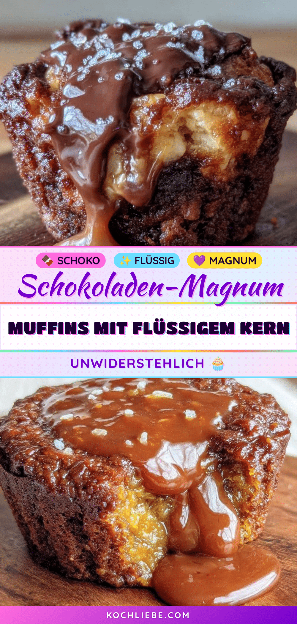 Magnum-Muffins mit flüssigem Schokoladenkern recipe