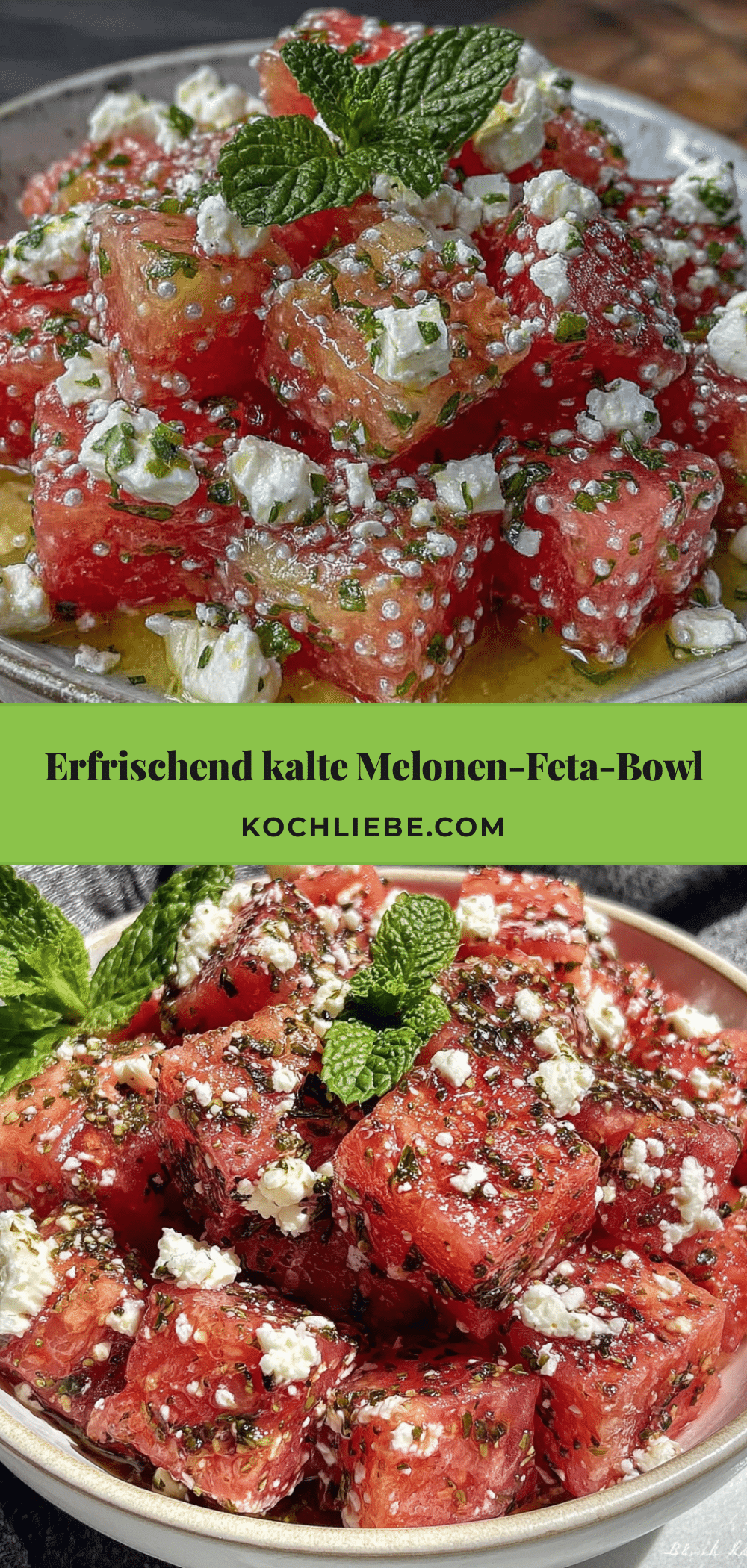 Melonen-Feta-Bowl recipe