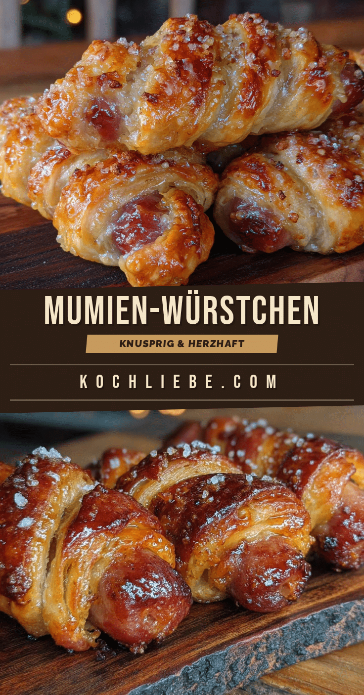 Mumien-Würstchen im Blätterteig recipe
