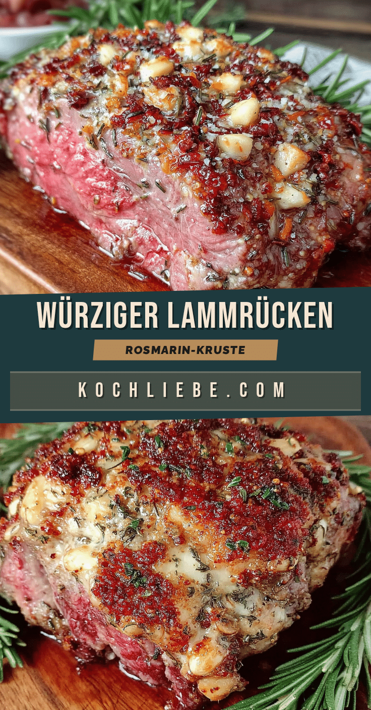Perfekter Würziger Lammrücken mit Rosmarin-Knoblauch-Kruste recipe