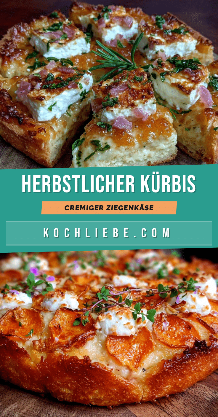 Saftiger Kürbis-Flammkuchen mit Ziegenkäse recipe