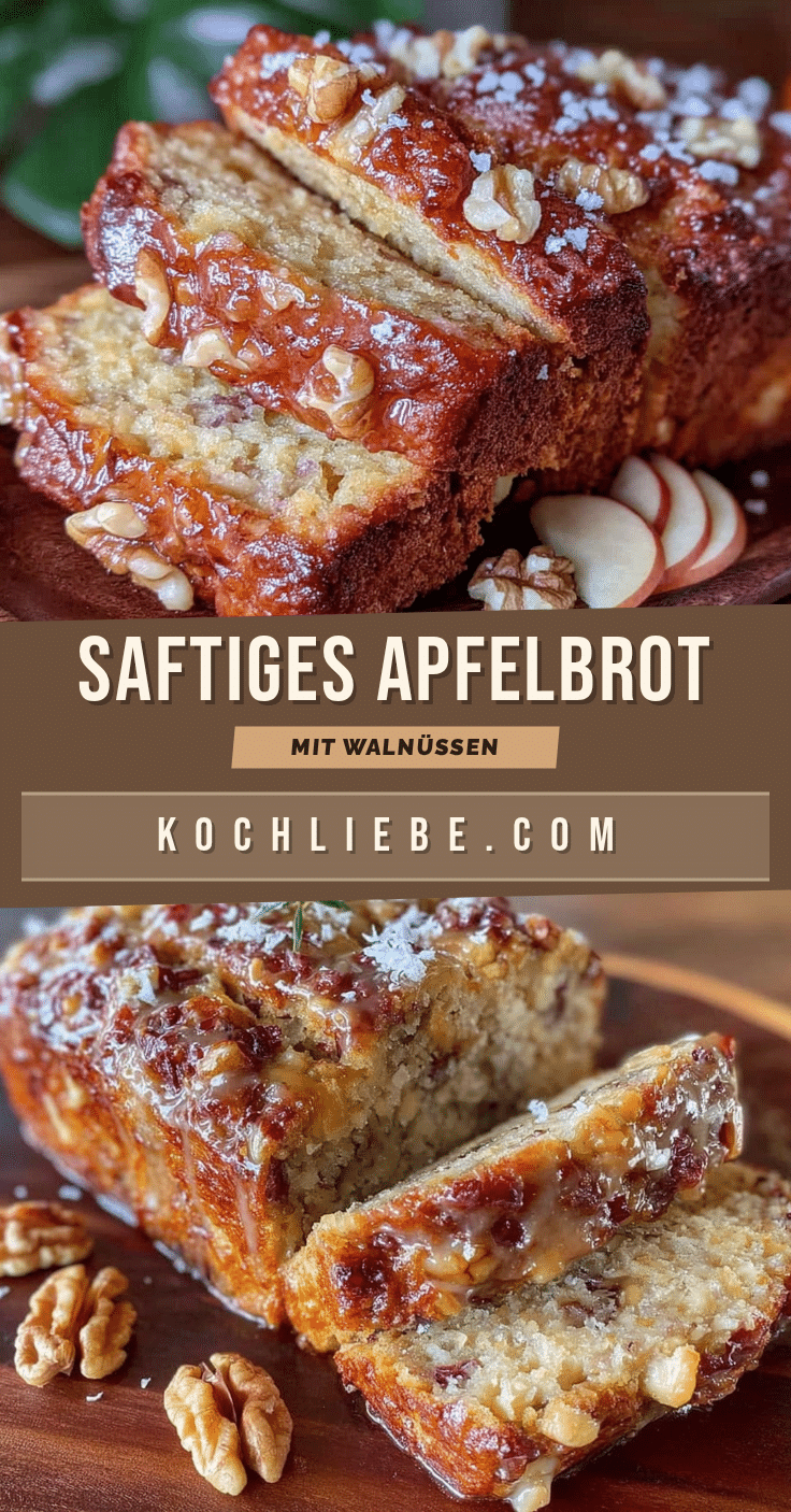 Saftiges Apfelbrot mit Walnüssen recipe