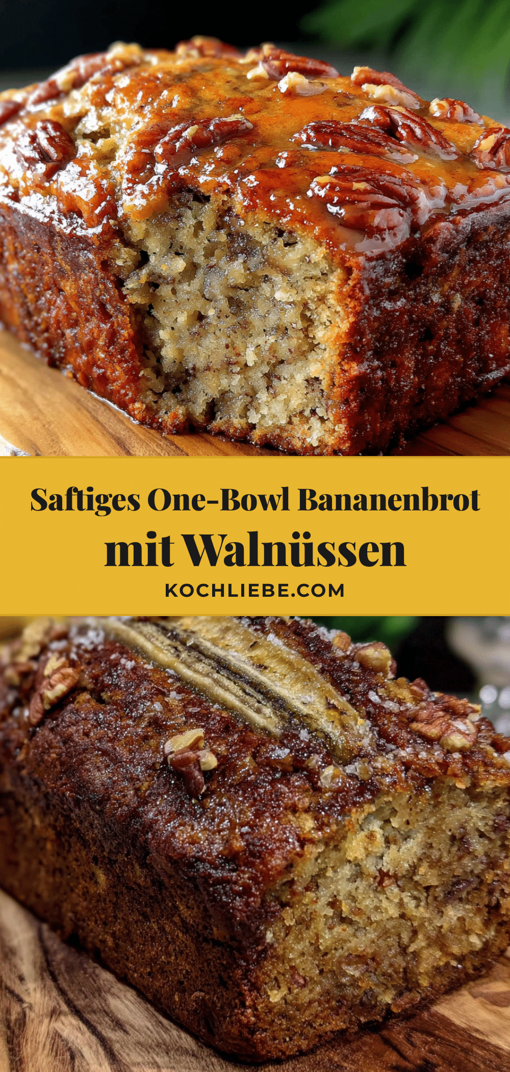 Saftiges Bananenbrot mit Walnüssen recipe