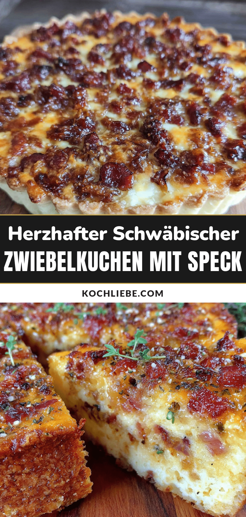 Schwäbischer Zwiebelkuchen mit Speck recipe