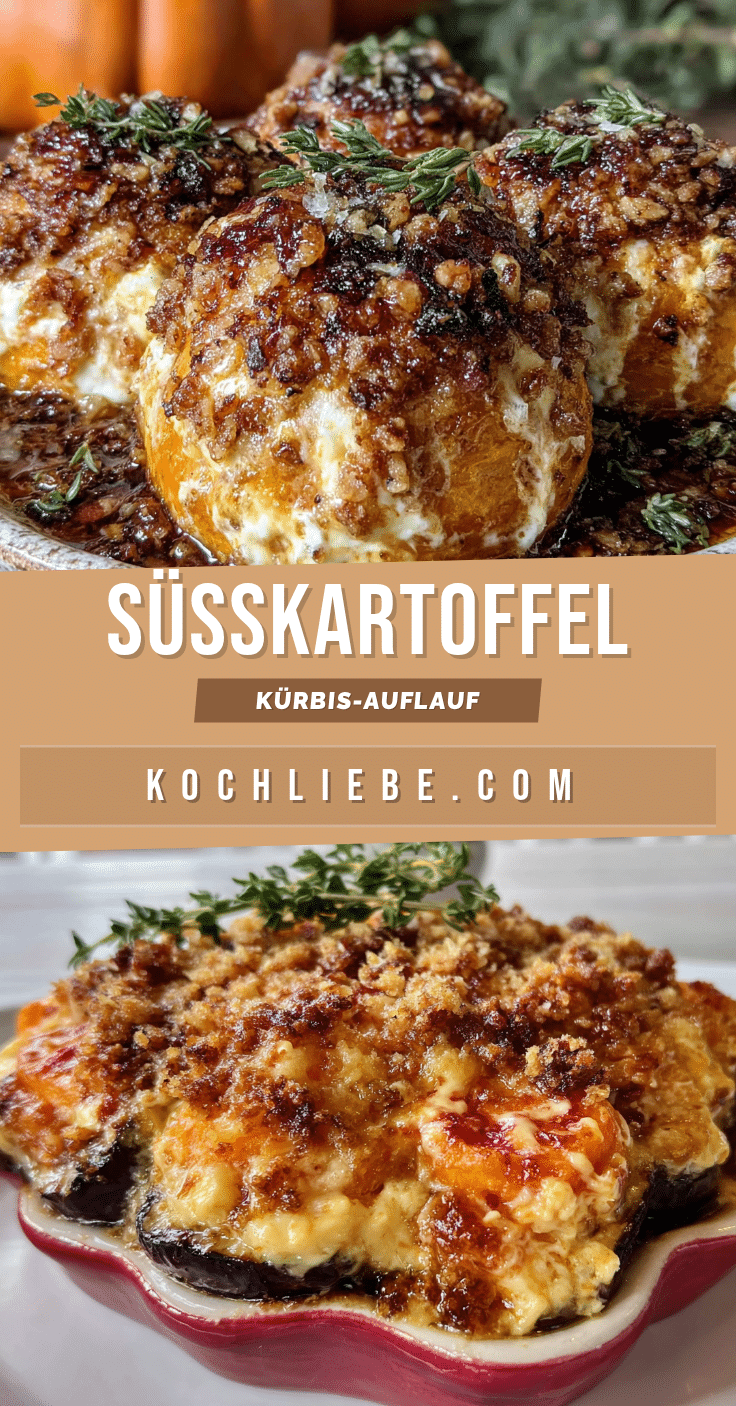 Süßkartoffel-Kürbis-Auflauf recipe
