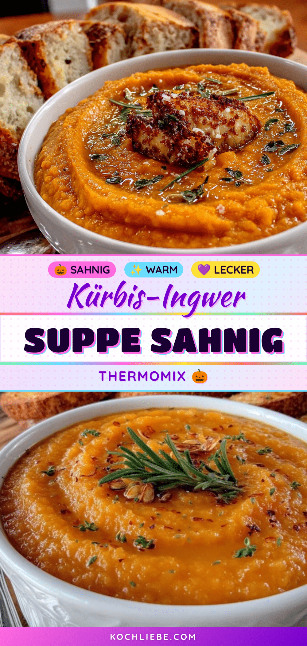 Thermomix Kürbis-Ingwer-Suppe recipe