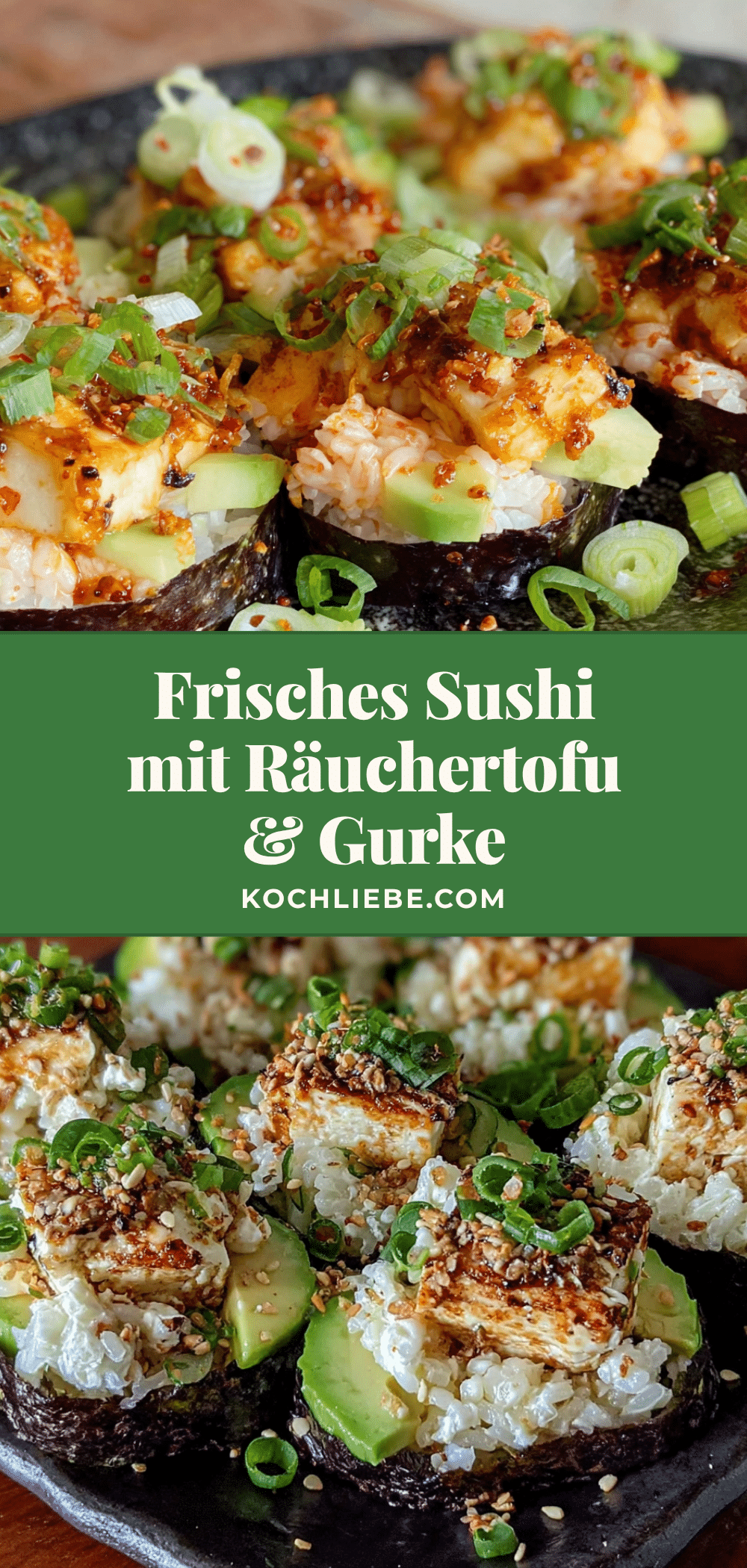 Vegetarisches Sushi mit Räuchertofu recipe