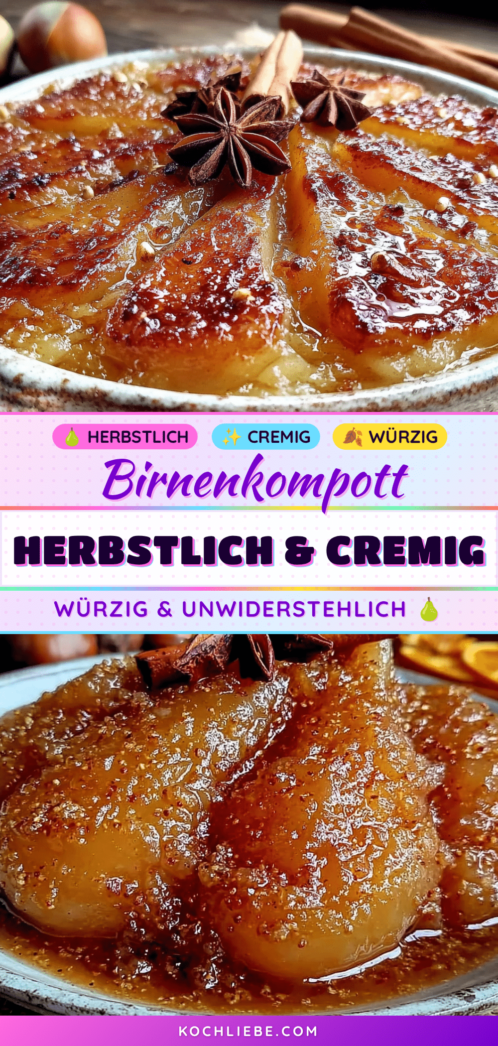 Wärmendes Birnenkompott mit Zimt recipe