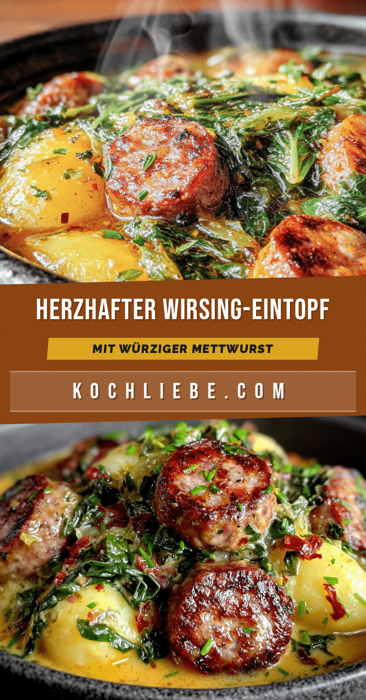 Wirsing-Eintopf mit Mettwurst recipe