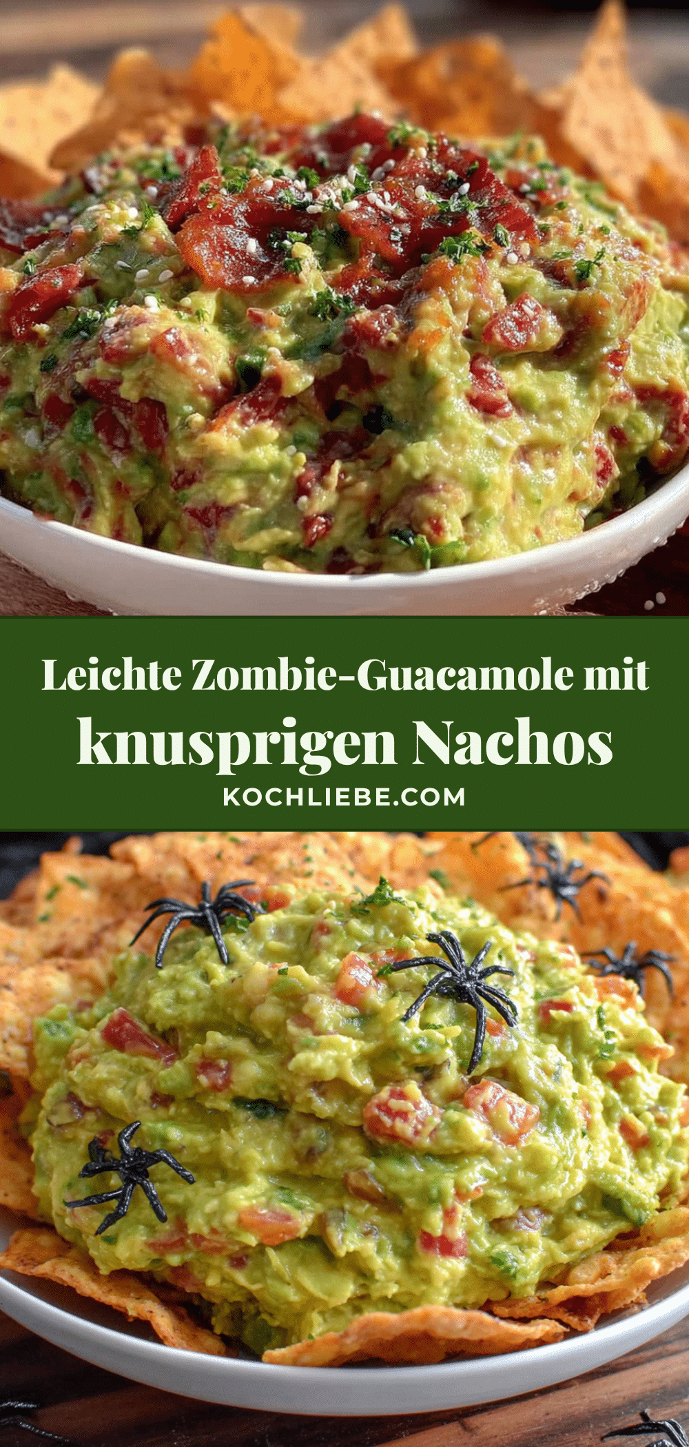 Beste Zombie-Guacamole mit knusprigen Nachos recipe