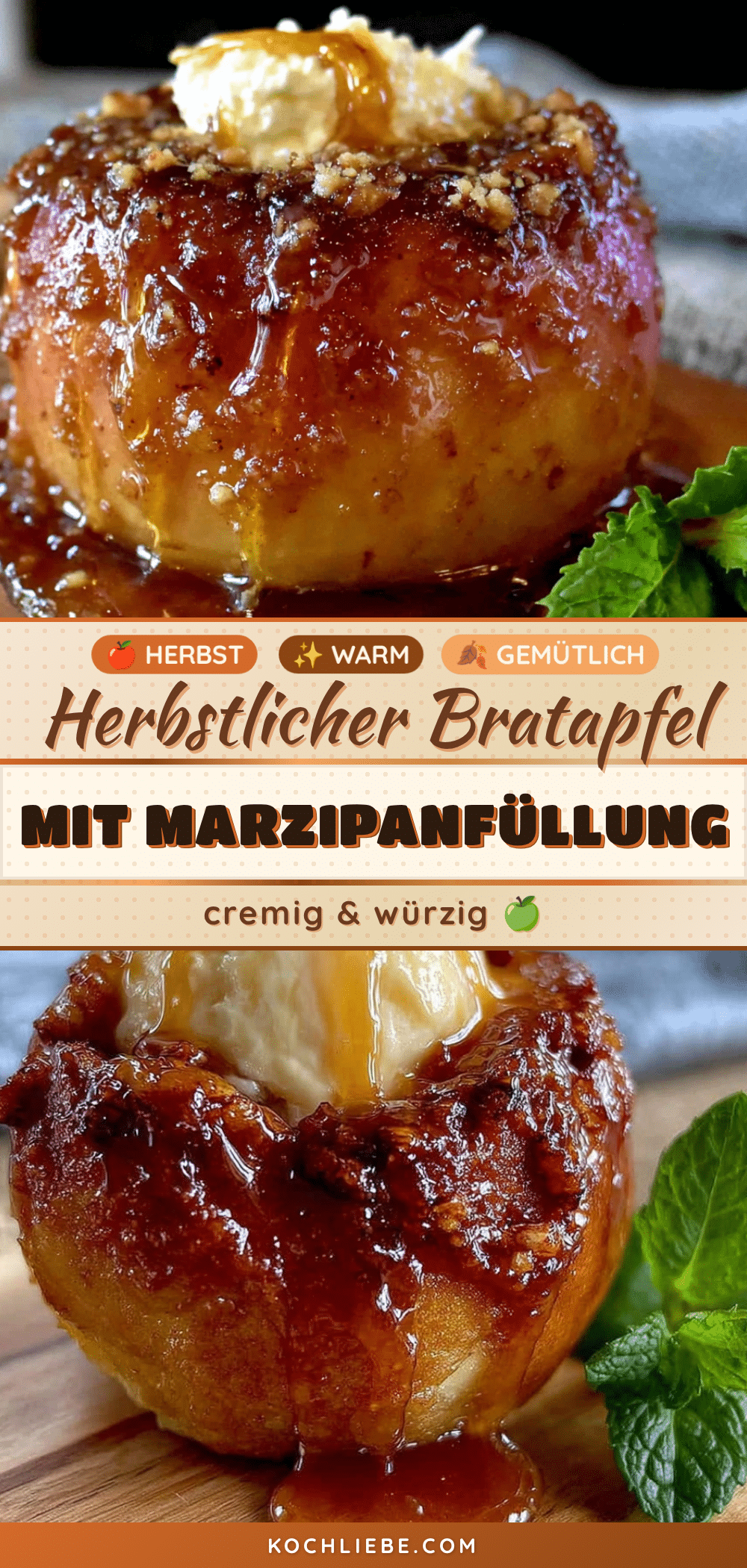 Bester Bratapfel mit cremiger Marzipanfüllung recipe