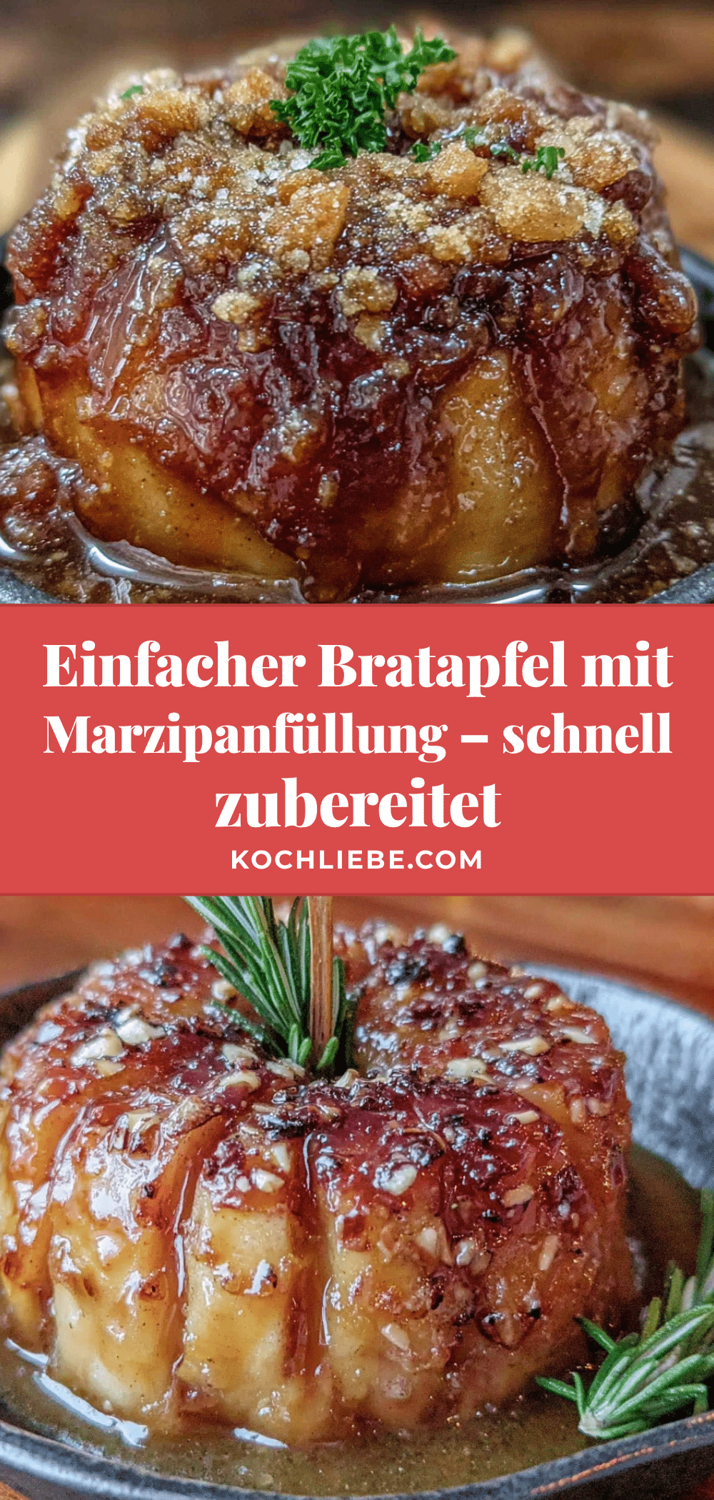 Bratapfel mit Marzipanfüllung recipe