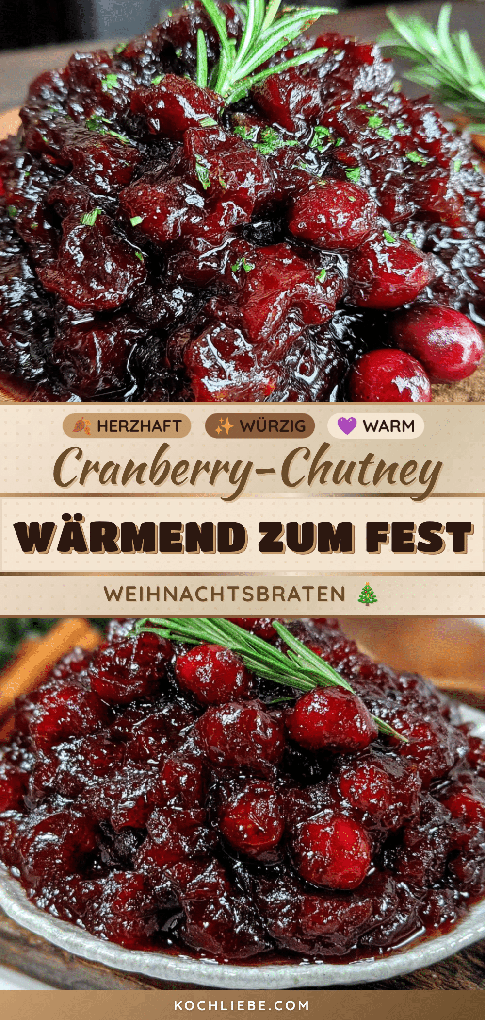 Cranberry-Chutney zum Weihnachtsbraten recipe