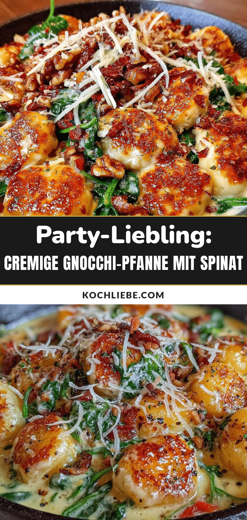 cremige Gnocchi-Pfanne mit Spinat recipe