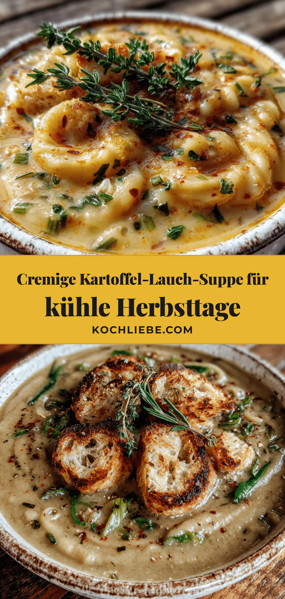 Cremige Kartoffel-Lauch-Suppe recipe