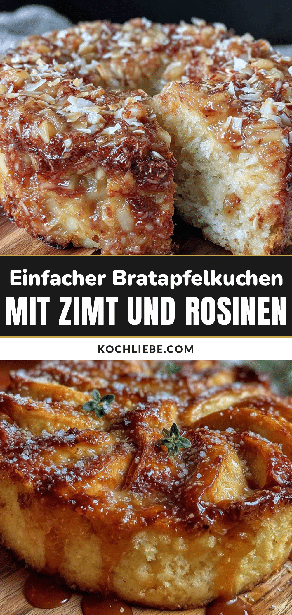 einfacher bratapfelkuchen mit zimt und rosinen recipe