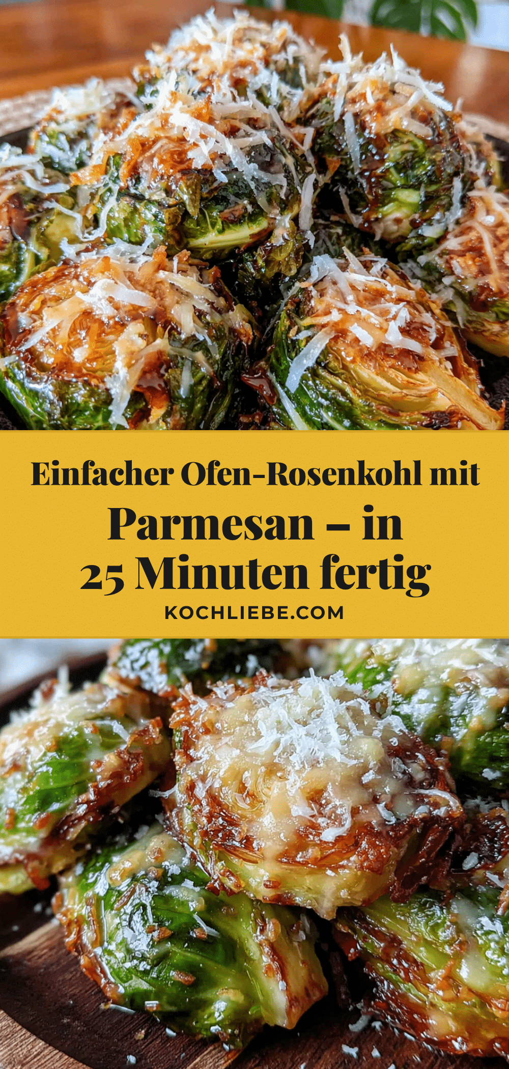 Einfacher Ofen-Rosenkohl mit Parmesan recipe
