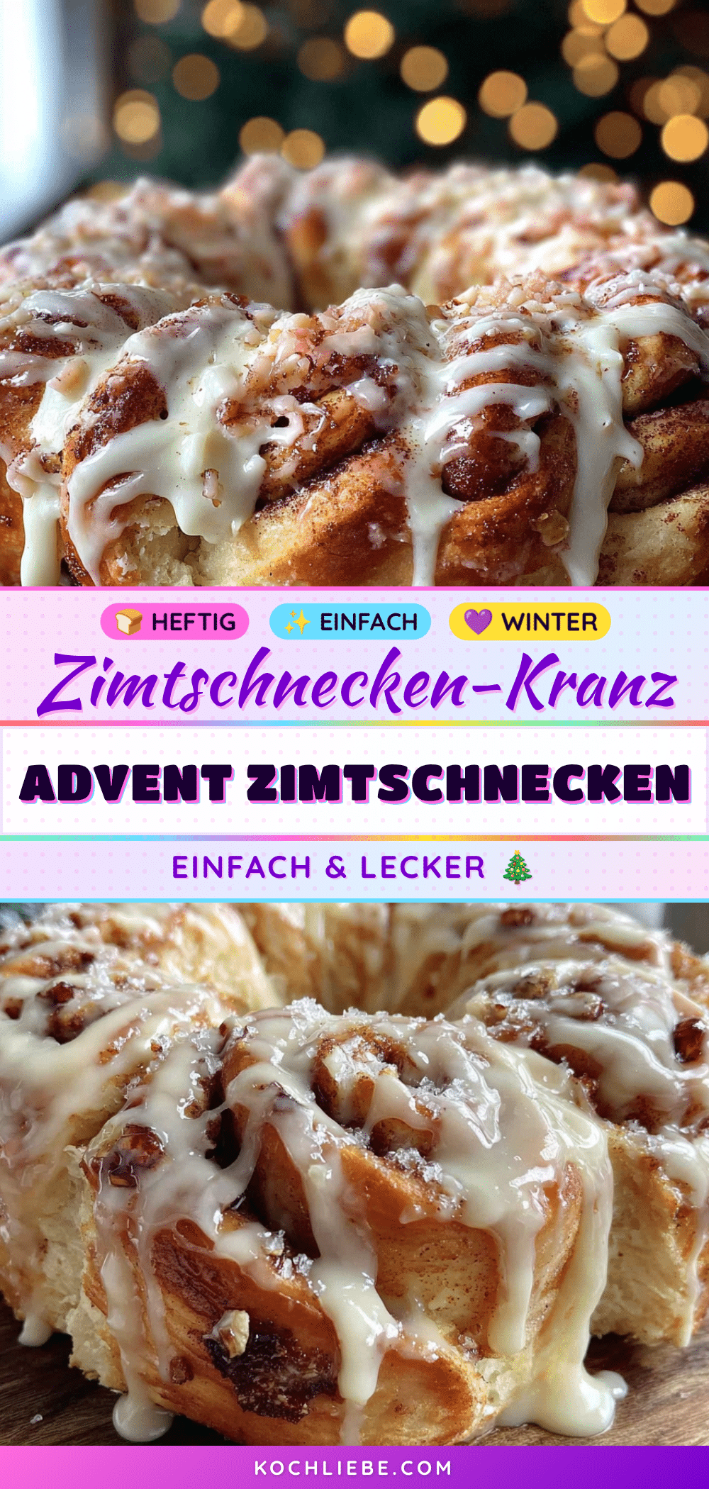 Einfacher Zimtschnecken-Kranz recipe