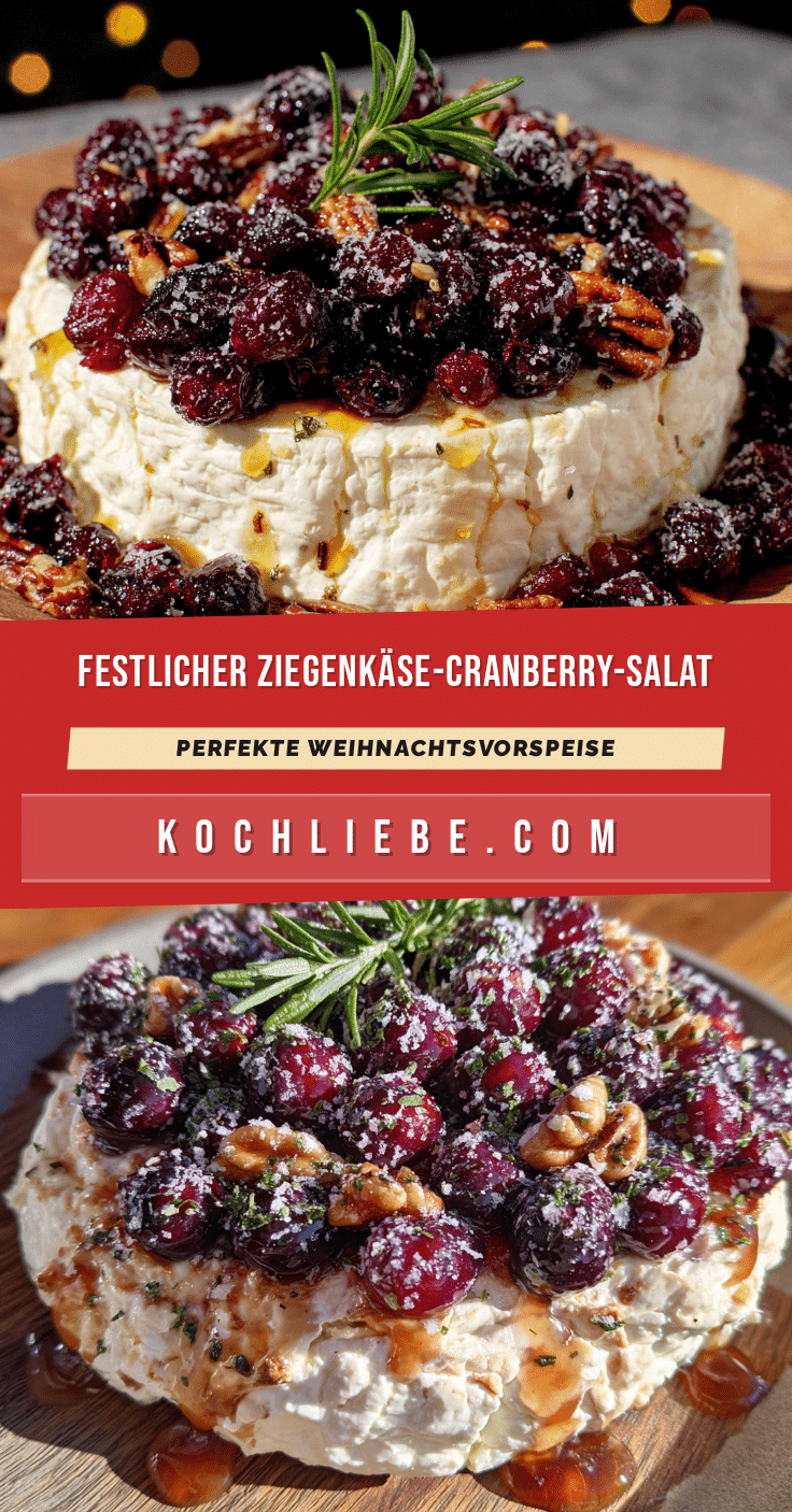 Festlicher Ziegenkäse-Cranberry-Salat recipe