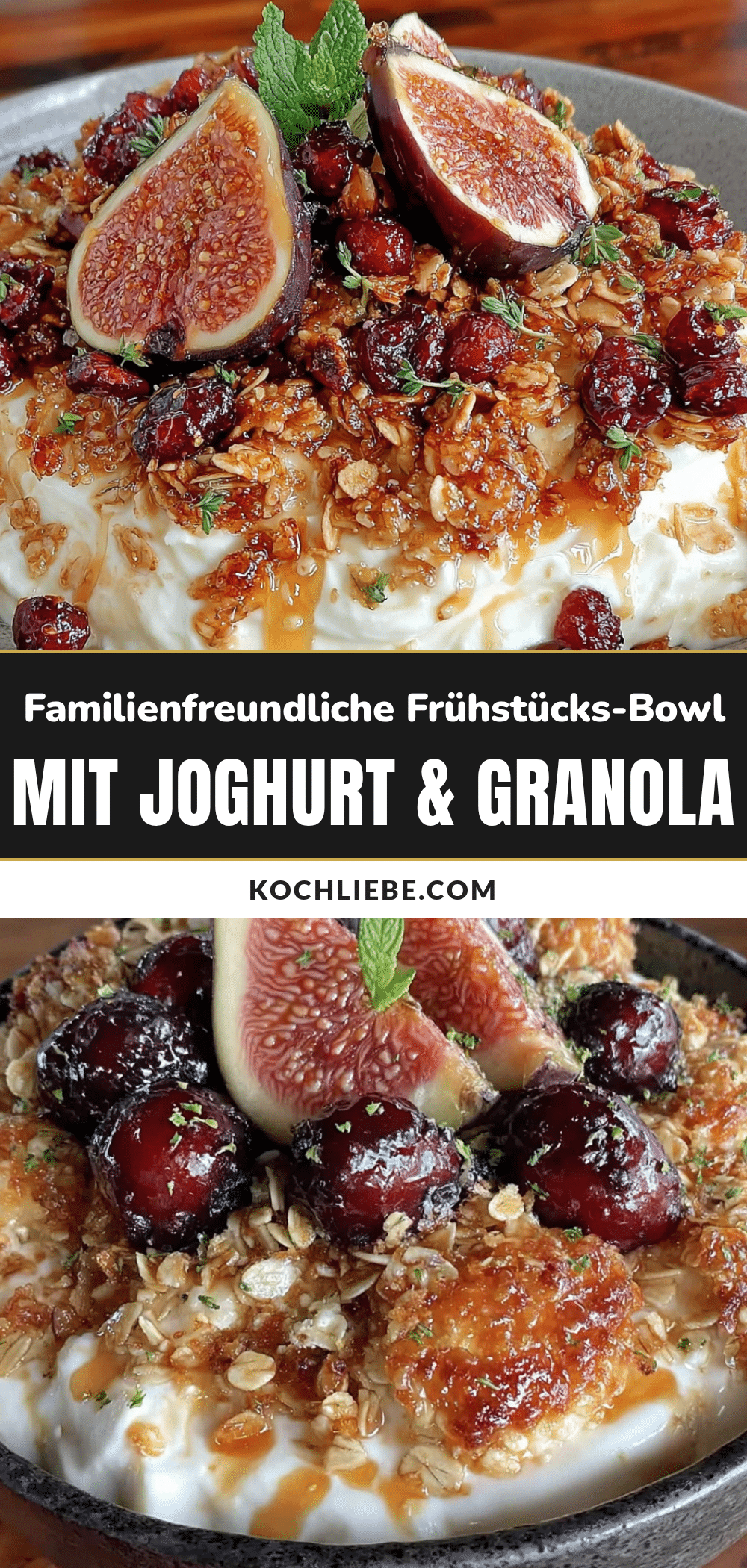 Frühstücks-Bowl mit Joghurt und Granola recipe