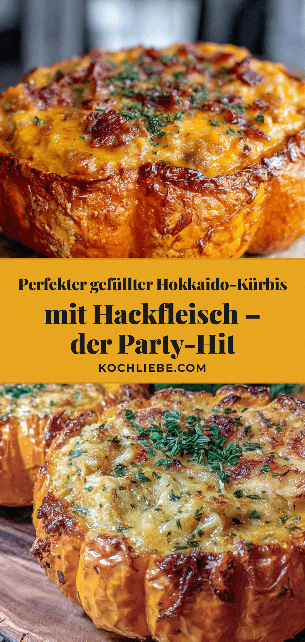gefüllter Hokkaido-Kürbis mit Hackfleisch recipe