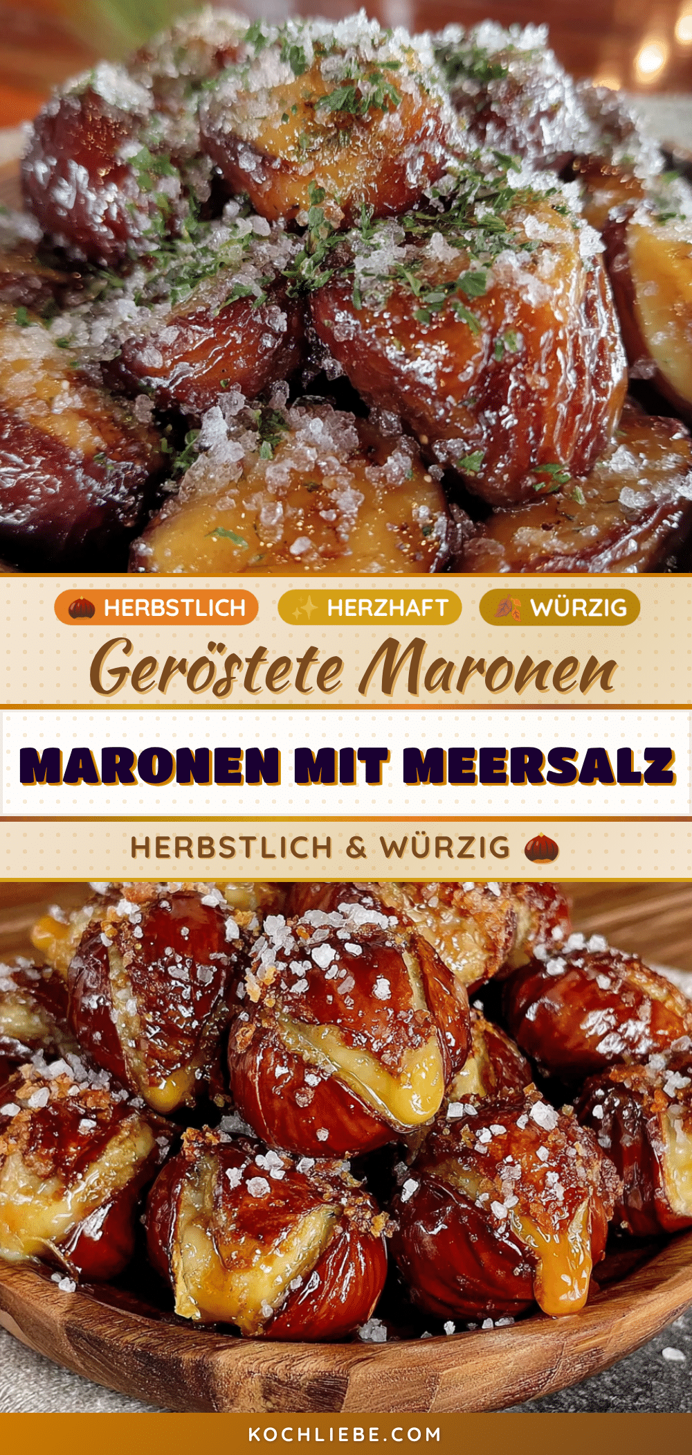 Geröstete Maronen mit Meersalz recipe