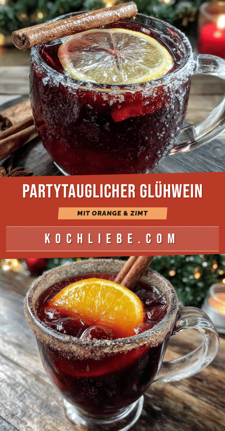 Glühwein mit Orange und Zimtstange recipe