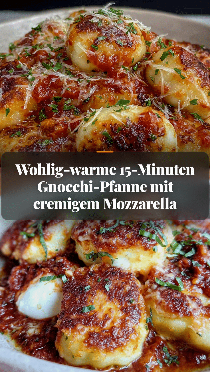 Gnocchi-Pfanne mit Mozzarella recipe