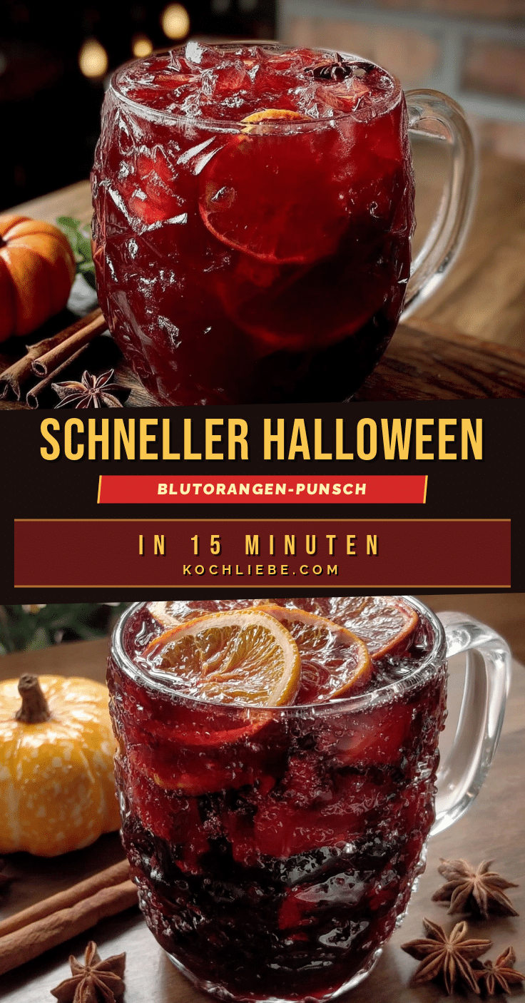 Halloween Blutorangen-Punsch recipe