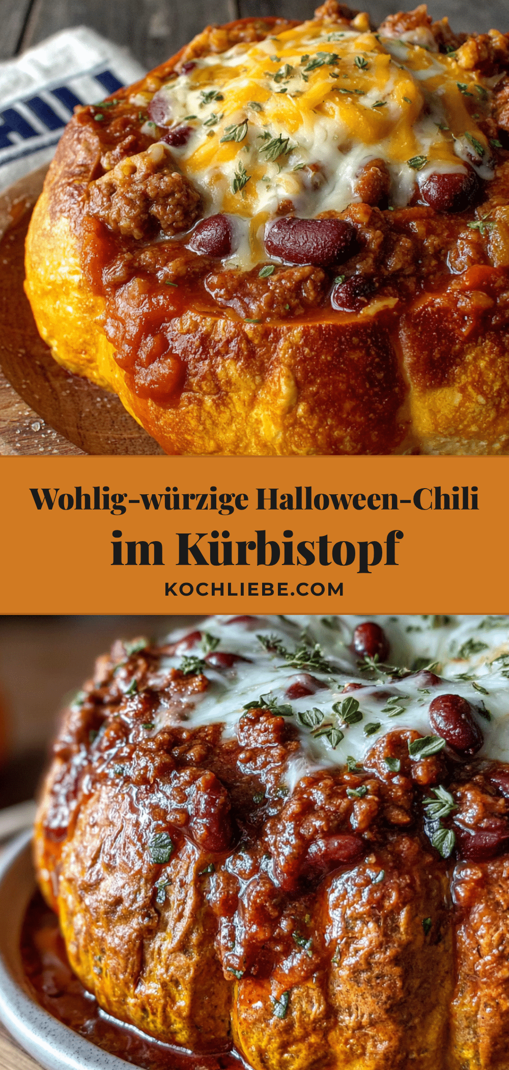 Halloween-Chili im Kürbistopf recipe