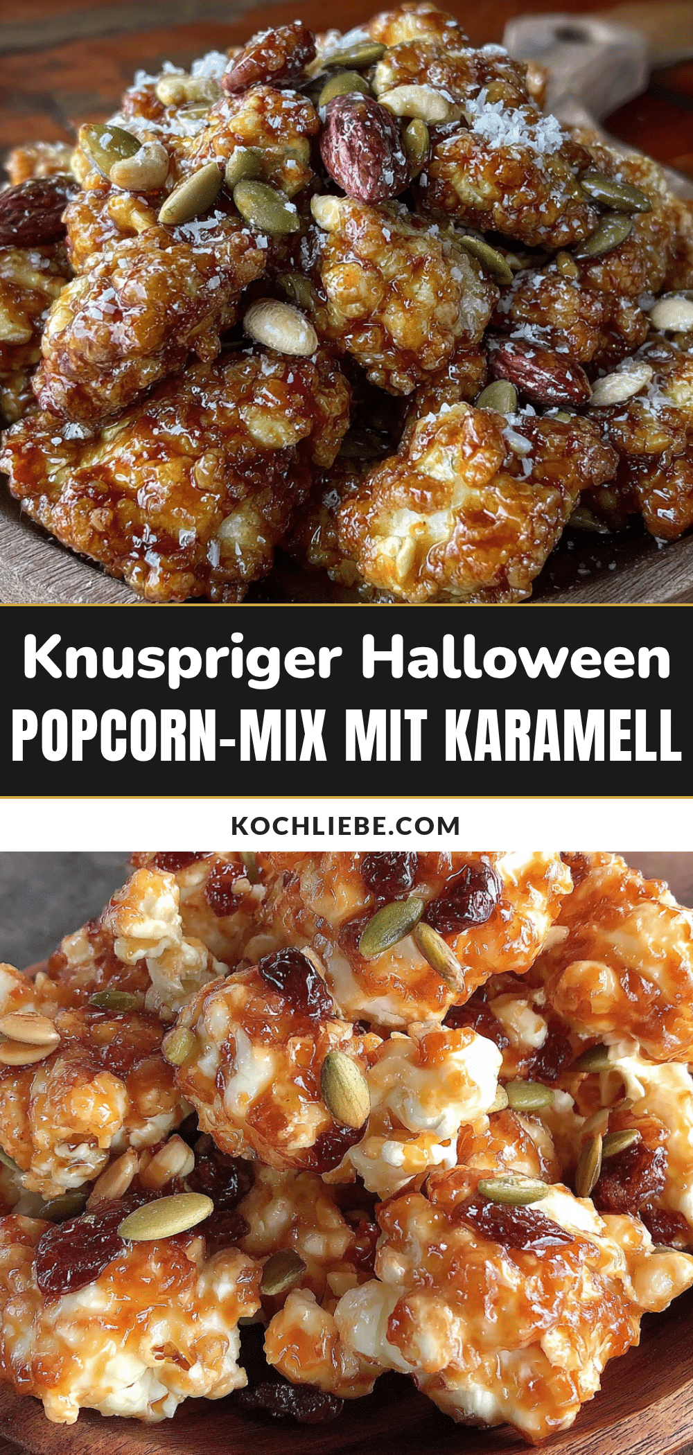 Halloween-Popcorn-Mix mit Karamell recipe