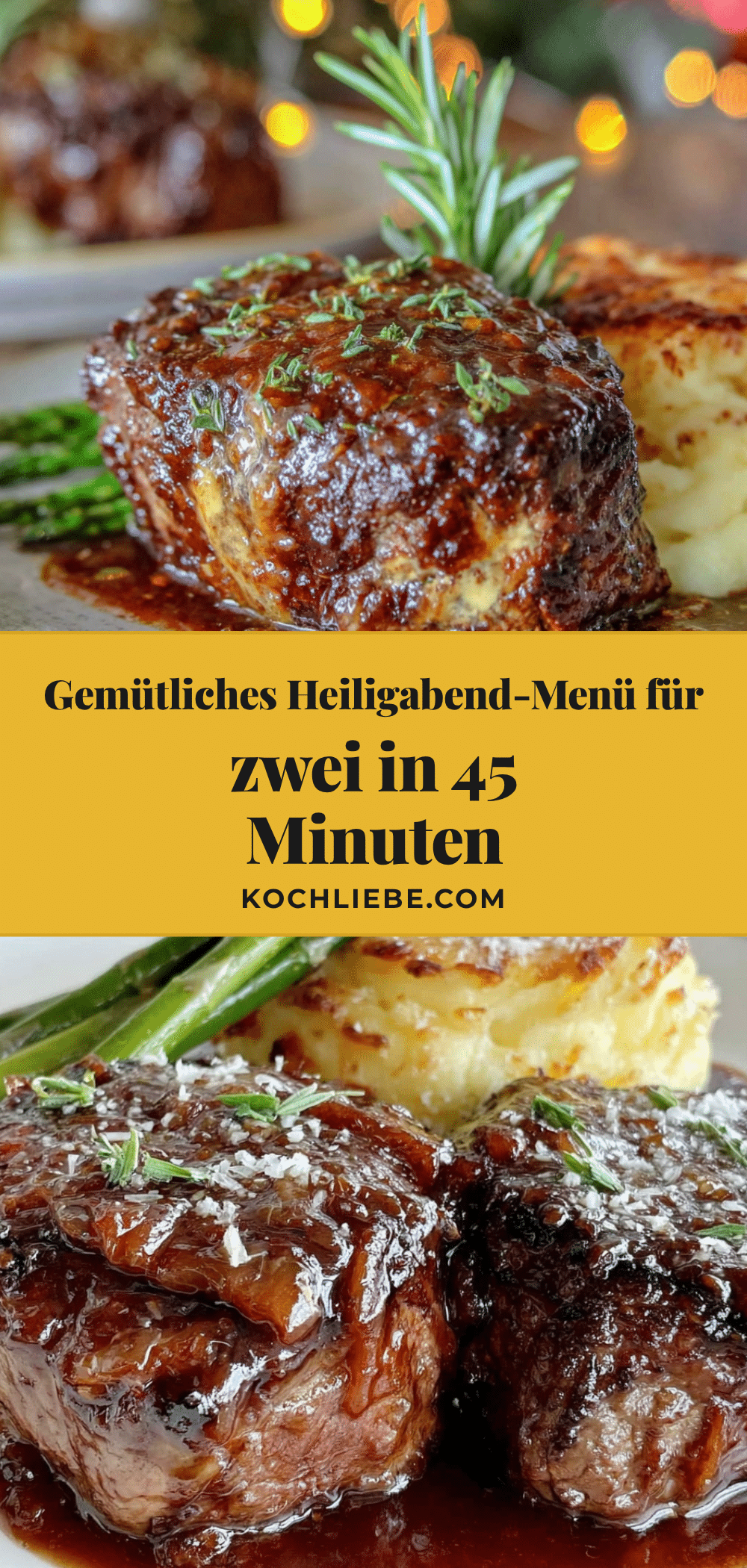 Heiligabend-Menü für zwei recipe