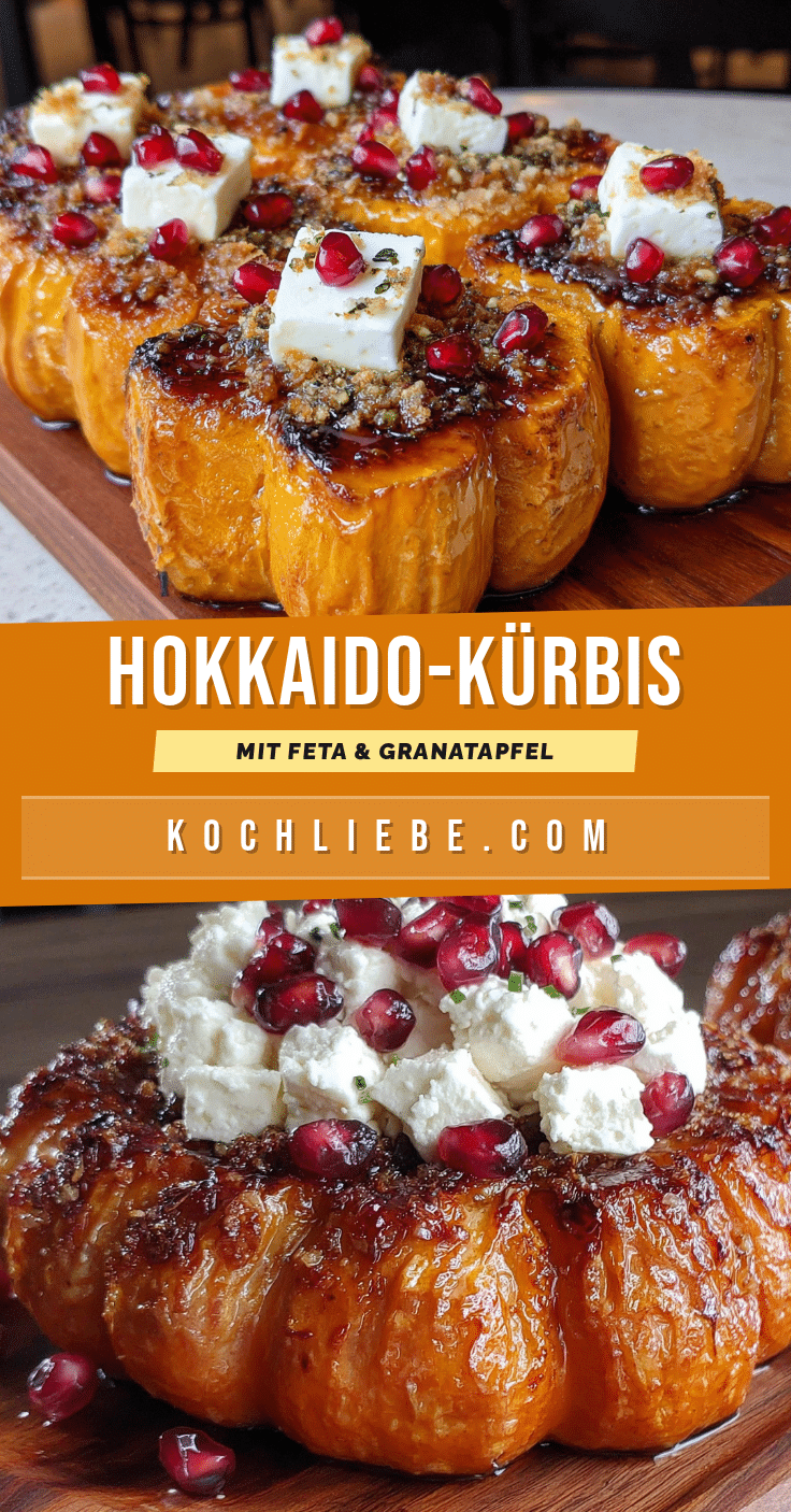Hokkaido-Kürbis mit Feta und Granatapfel recipe