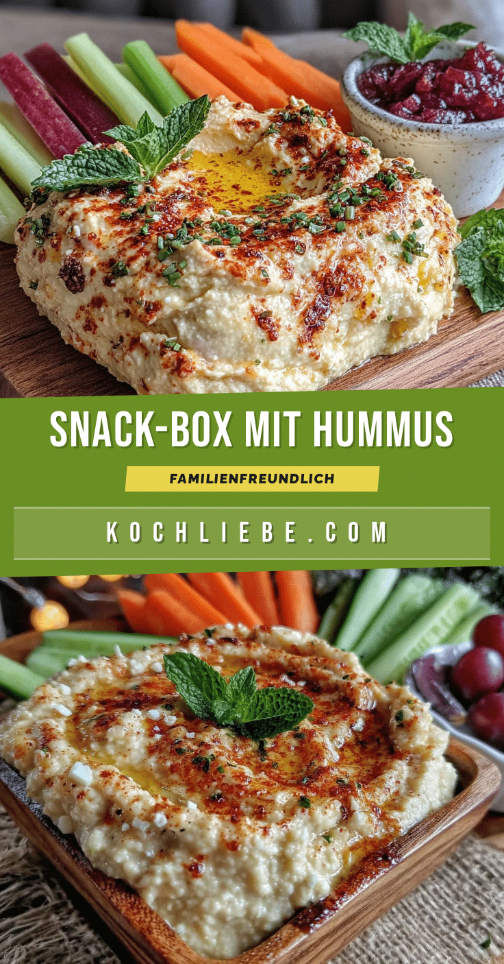 Hummus mit Gemüsesticks recipe
