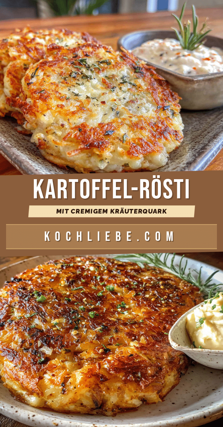 Kartoffel-Rösti mit Kräuterquark recipe