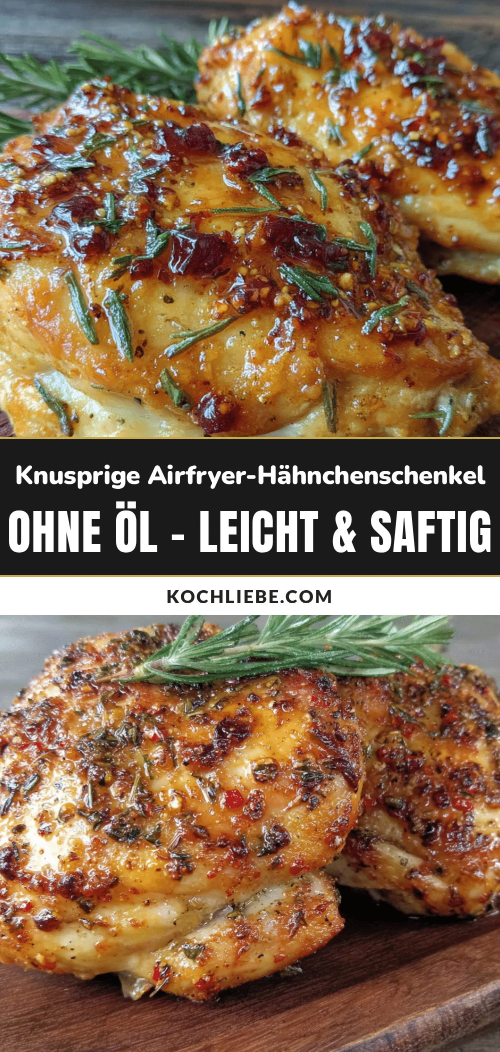 knusprige Airfryer-Hähnchenschenkel ohne Öl recipe