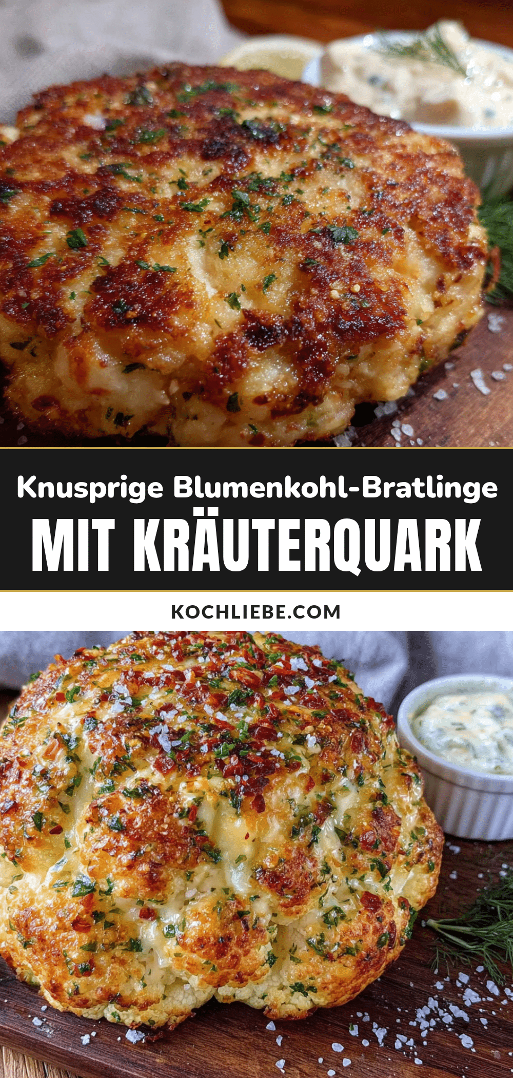 Knusprige Blumenkohl-Bratlinge recipe