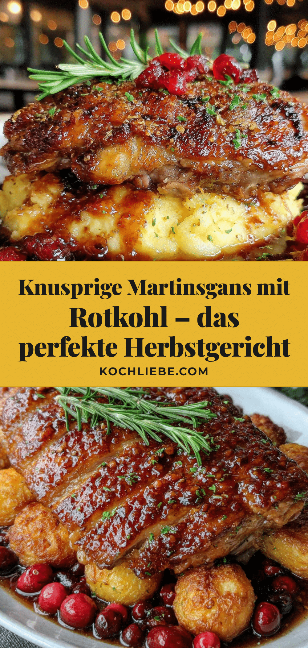 knusprige Martinsgans mit Rotkohl recipe