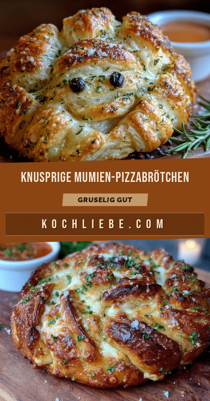 Knusprige Mumien-Pizzabrötchen recipe
