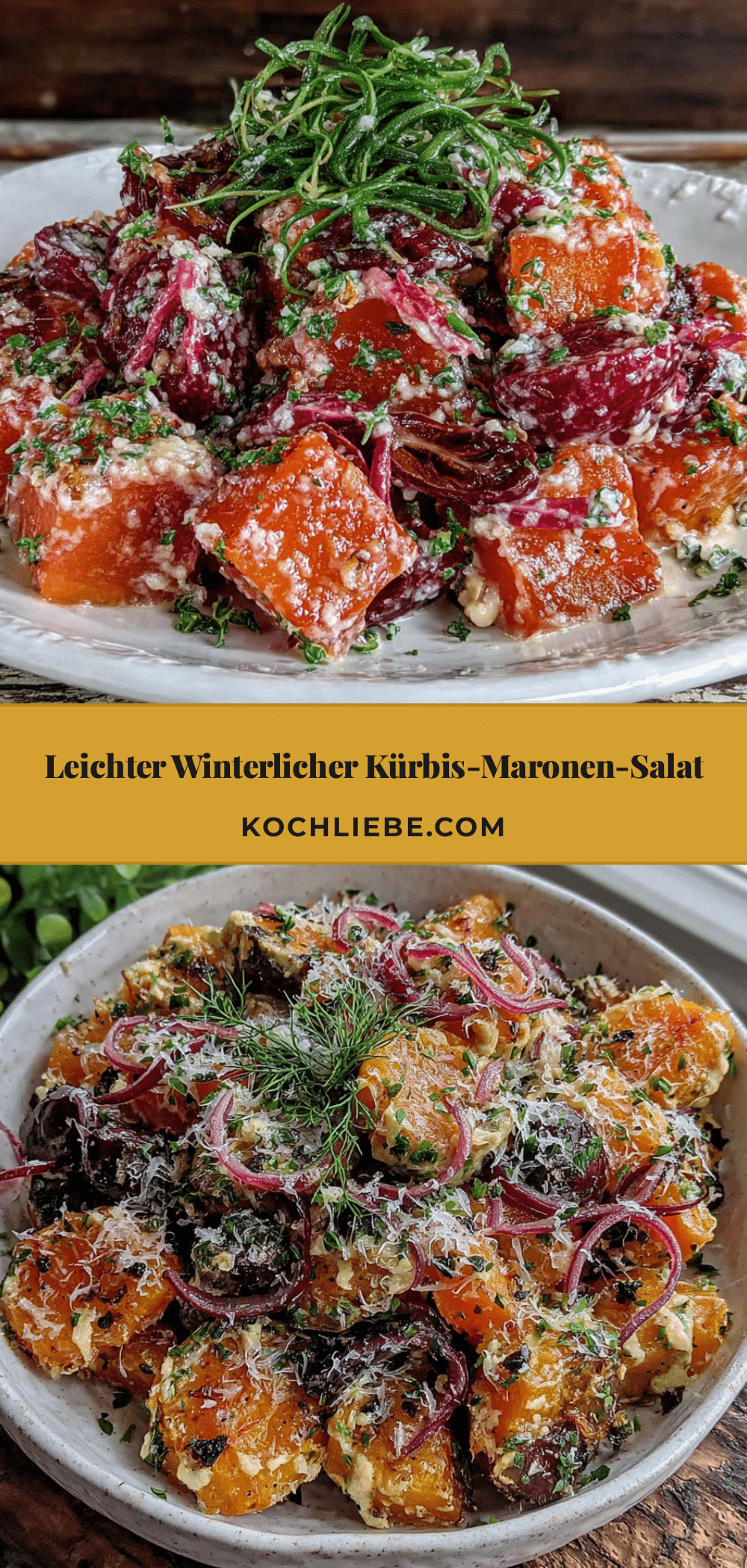 Kürbis-Maronen-Salat recipe