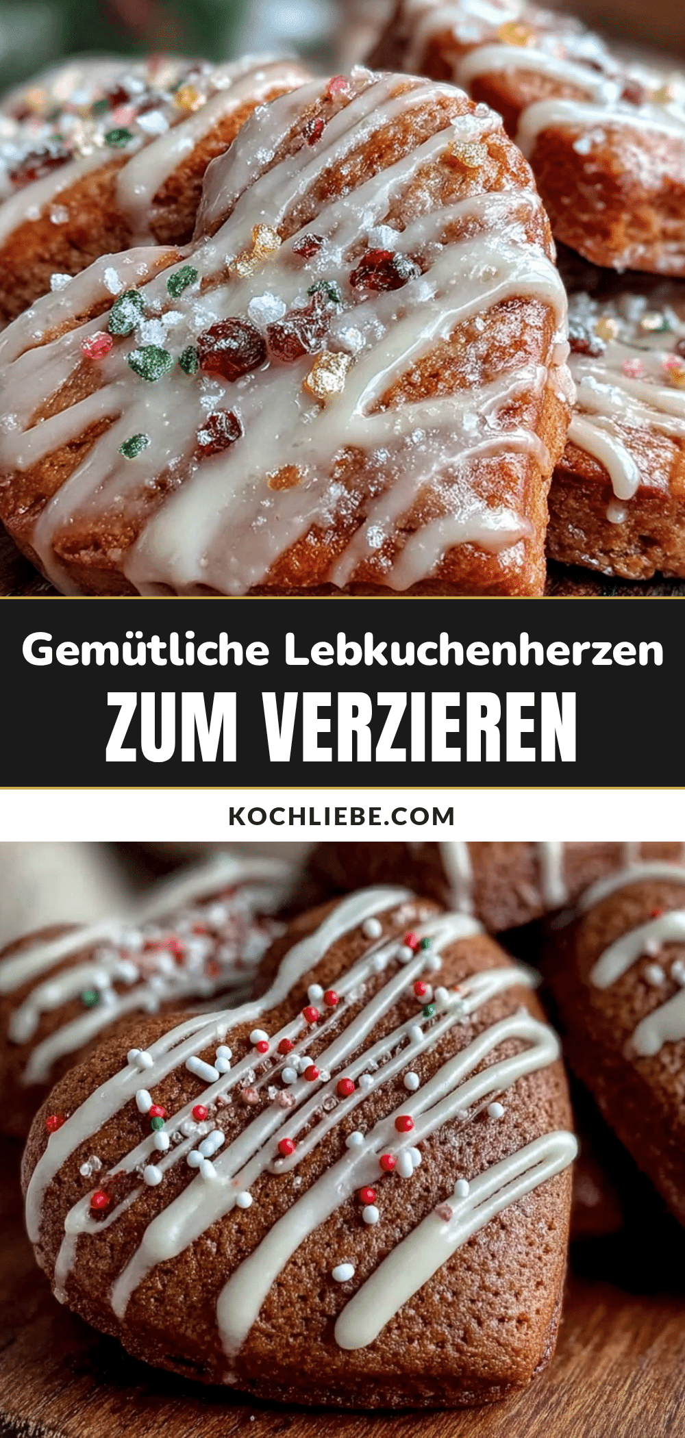 Lebkuchenherzen zum Verzieren recipe