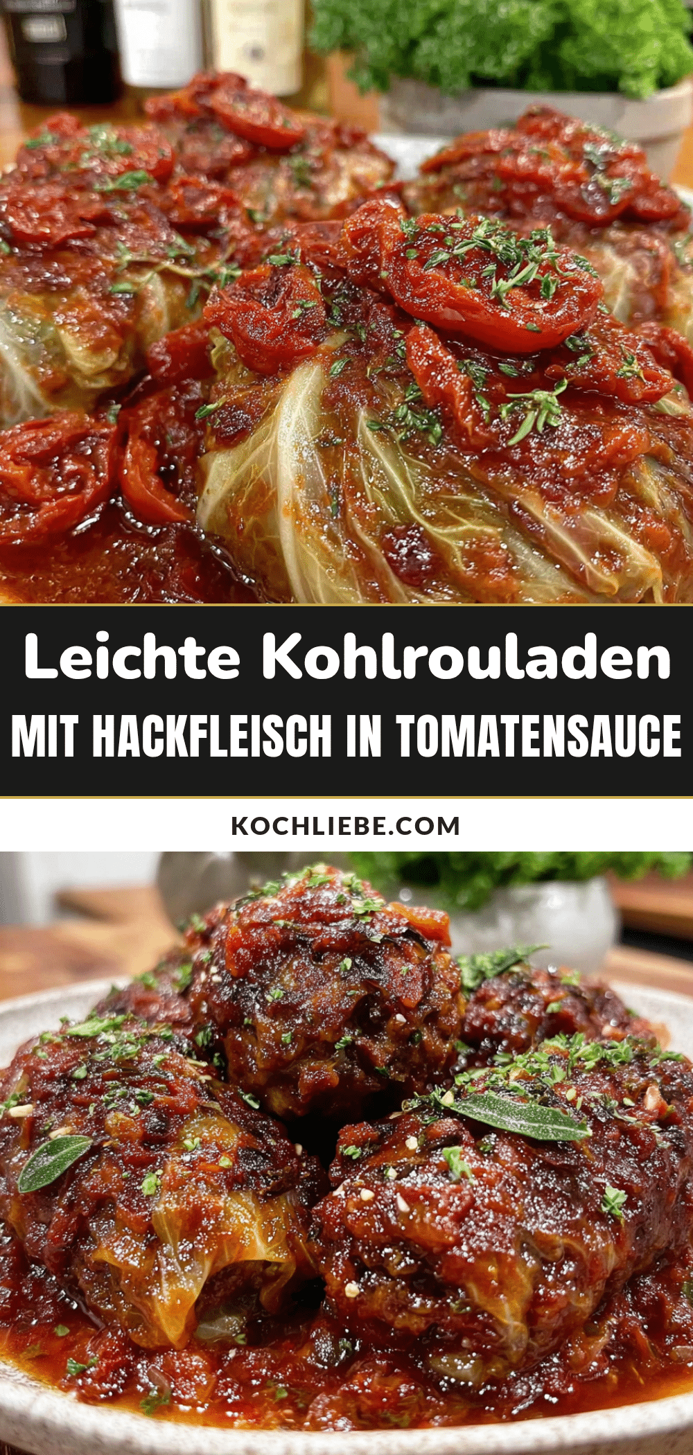 Leichte Kohlrouladen mit Hackfleisch recipe